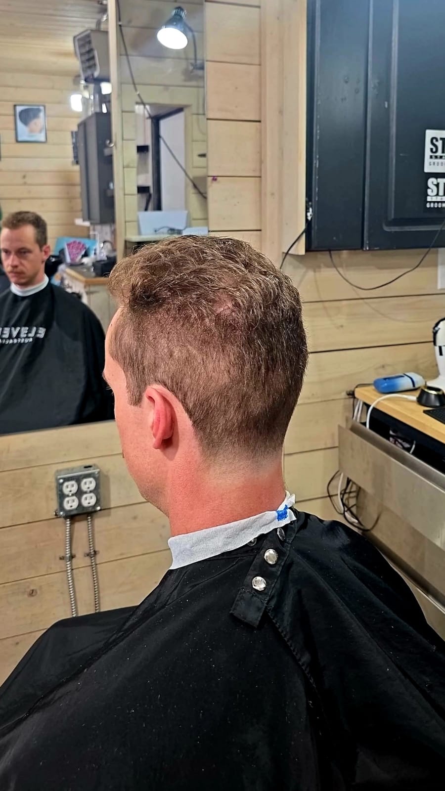 Barber at work — MR.BARBERSHOP, Whitehorse Yukon