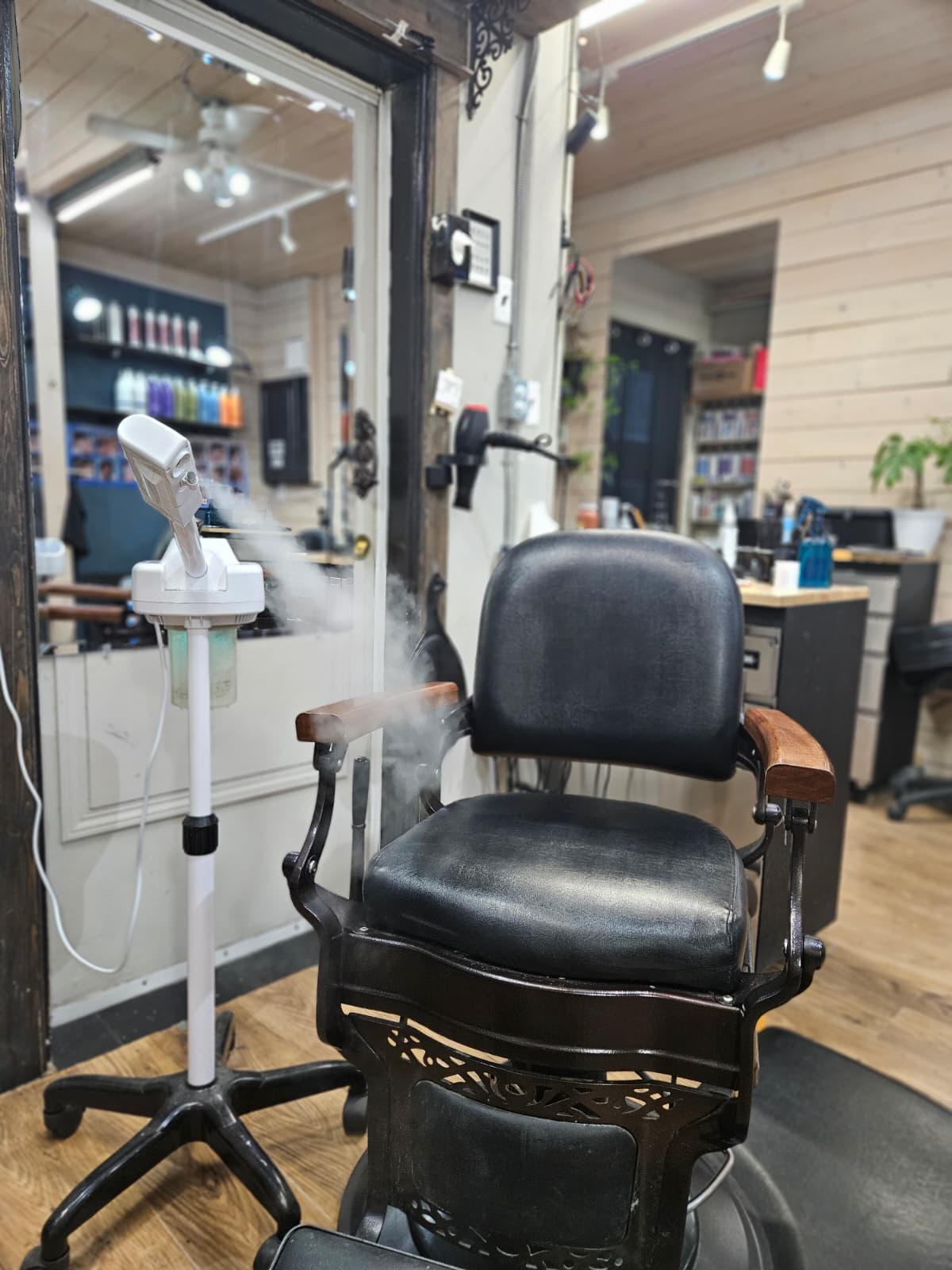 Barber chair at MR.BARBERSHOP — Whitehorse Yukon
